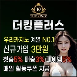 우리계열 안전한 메이저카지노 더킹플러스입니다