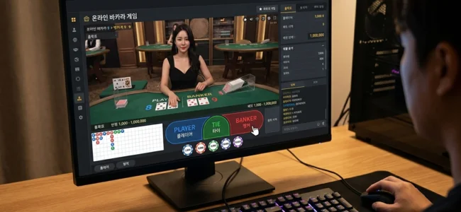 온라인바카라에서 소액으로 수익내기
